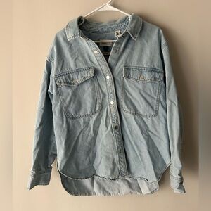 Universal thread oversized denim shacket